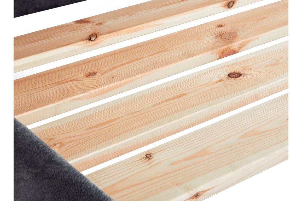 Lenny Upholstered Bed With Button-Backed Headboard And High Footboard-zoom-5