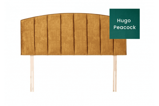 Lulu Contemporary strutted mount upholstered headboard - Hugo Peacock - King Size - CLEARANCE