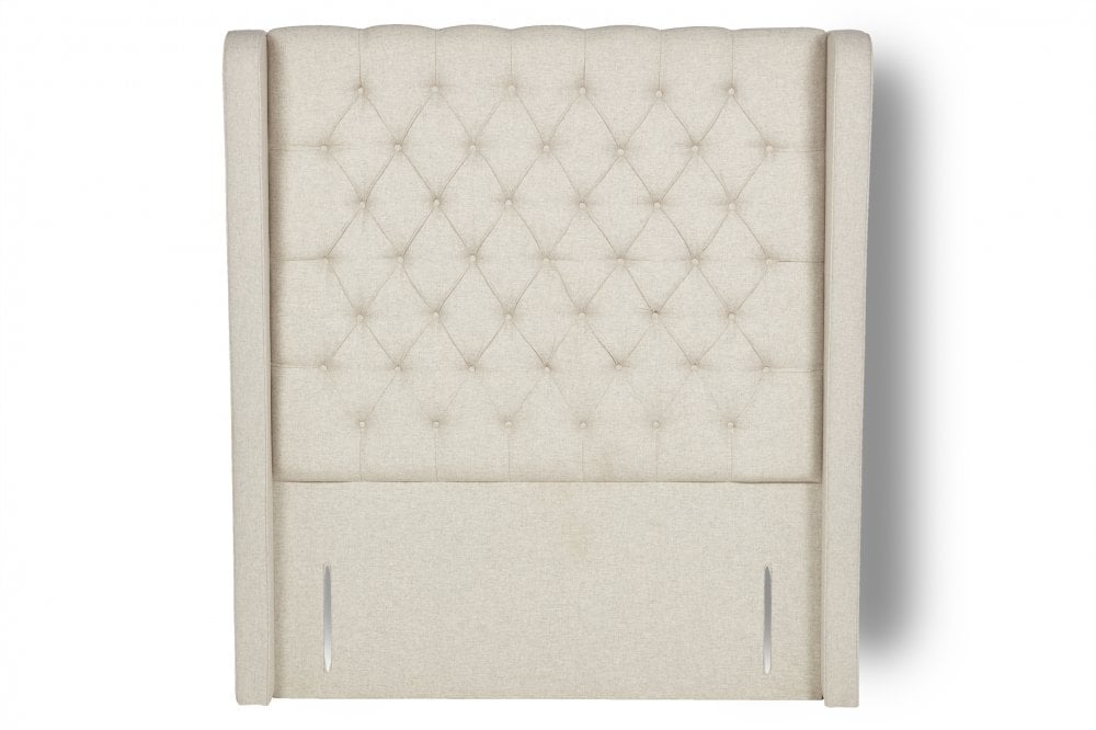 Mayfair Tall Upholstered Floor-Standing Headboard With Wings-zoom-2