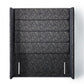 Mercury Tall Contemporary Upholstered Winged Floor-Standing Headboard