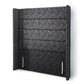 Mercury Tall Contemporary Upholstered Winged Floor-Standing Headboard