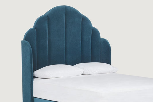 Mulligan Tall upholstered floor-standing headboard with wings