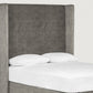 Peggy Tall Upholstered Floor-Standing Headboard With Wings