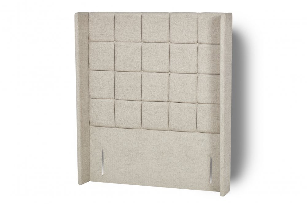 Petula Tall Upholstered Floor-Standing Headboard With Wings-4