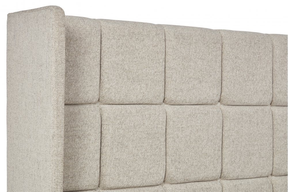 Petula Tall Upholstered Floor-Standing Headboard With Wings-5