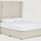 Petula Tall Upholstered Floor-Standing Headboard With Wings