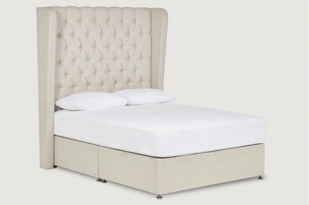 Petula Tall Upholstered Floor-Standing Headboard With Wings-zoom-3