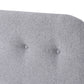 Shakespeare Contemporary Button-Backed Upholstered Mounted Strutted Headboard