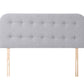 Shakespeare Contemporary Button-Backed Upholstered Mounted Strutted Headboard