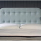 Shakespeare Contemporary Button Backed Upholstered Floor-Standing Headboard