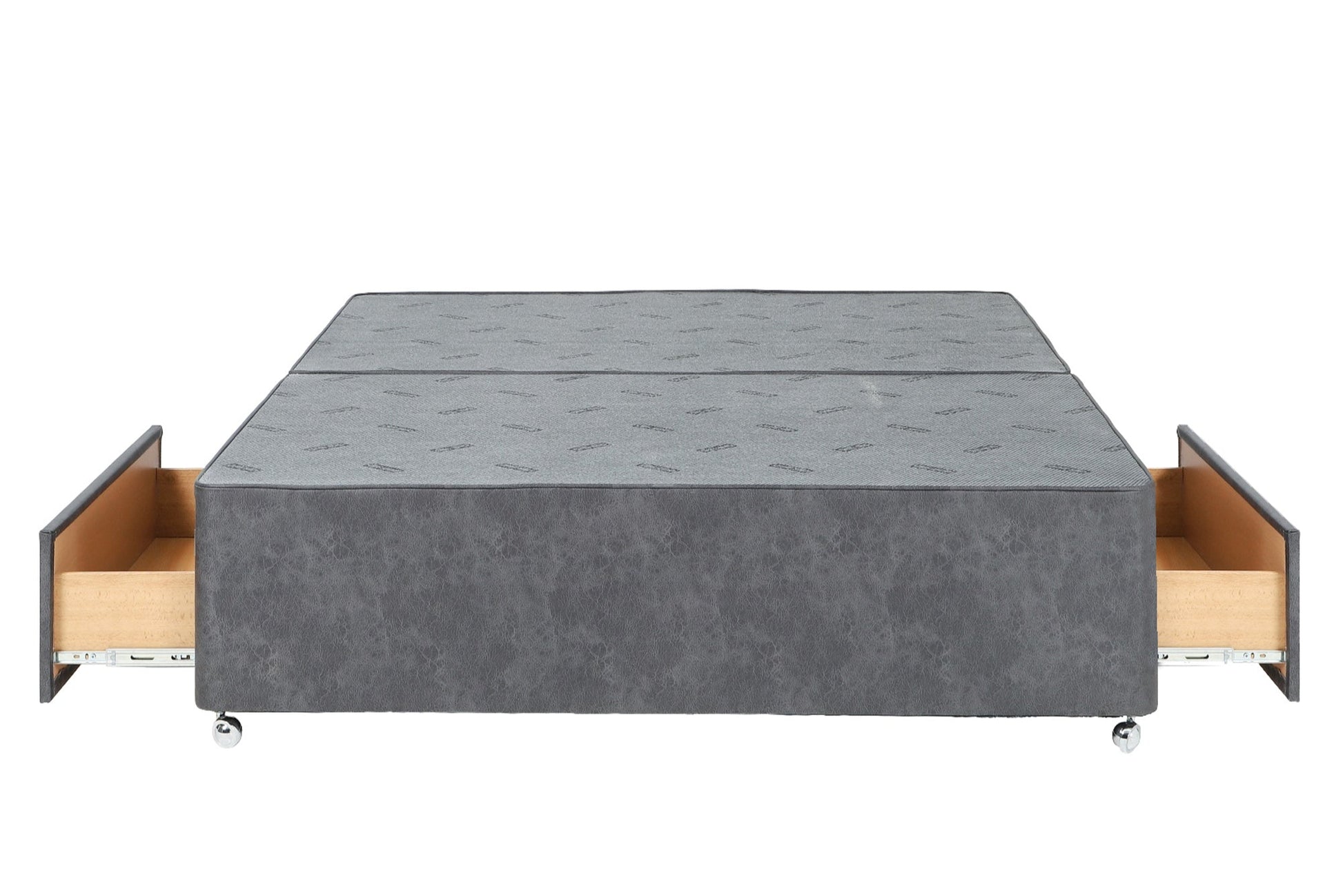 Anne Luxury Upholstered Divan Base, With 2 Large Foot-End Drawers-2