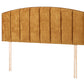 Lulu Contemporary Upholstered Fluted Strutted Mount Headboard