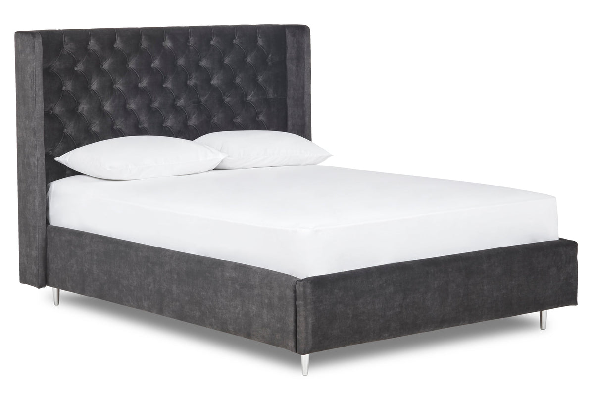 Ringo Upholstered bed with winged headboard