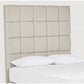 Attenborough Tall Upholstered Floor-Standing Headboard With Square Panels