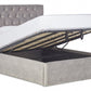 Bassey Upholstered Ottoman Bed With Chesterfield-Style Headboard