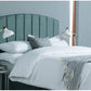 Lulu Contemporary Upholstered Fluted Strutted Mount Headboard