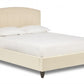 Product Peggy Modern Fabric Bed Curved Headboard