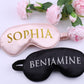 Personalised Satin Blackout Sleep Eye Mask