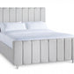 Shelley Upholstered Bed With Fluted Headboard And High Footboard